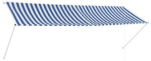 Tenda na uvlačenje 350 x 150 cm plavo-bijela - Plava / 350 x 150 cm