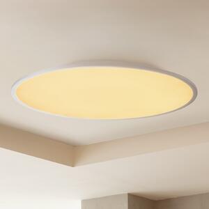 Lindby LED stropna svjetiljka Narima, CCT, Ø 80 cm, srebrna