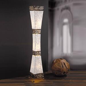 Paul Neuhaus podna lampa Abuja, sedef, 150 cm, 3 žarulje, E27