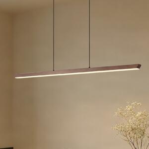 Lucande Solvar LED viseća svjetiljka, 117 cm, smeđa, CCT, prigušiva, prigušiva, Smeđa / hrđa, Dnevni boravak/blagovaonica, Metal
