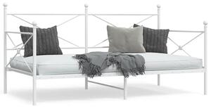 Dnevni krevet bez madraca bijeli 107x203 cm čelik - Bijela / 107 x 203 cm