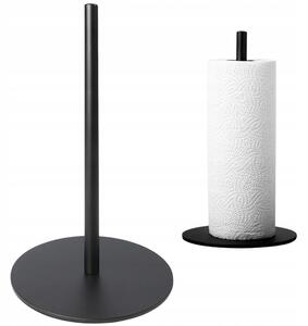 Stolni metalni stalak za papirnate ručnike 32 cm crni
