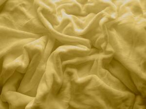Plahta mikropliš SOFT 180x200 cm senf boja