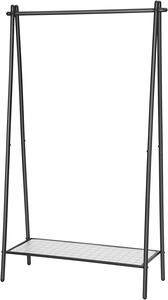 Višenamjenska garderobna polica STEEW 92,5x153 cm crna