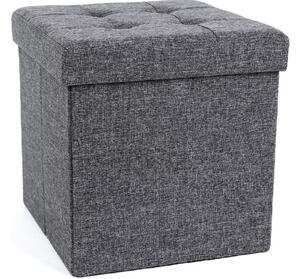 Tabure s prostorom za pohranu LAFINA 38x38 cm, siva