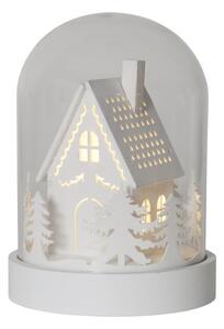 Bijeli svjetlosni ukras s božićnim motivom ø 12,5 cm Kupol – Star Trading