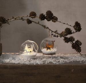 Svjetlosni ukras s božićnim motivom u prirodnoj boji ø 8 cm Fauna – Star Trading