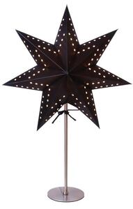 Crni svjetlosni ukras Star Trading Bobo, visina 51 cm