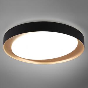 LED stropna svjetiljka Zeta podesiva bijela, crna/zlatna