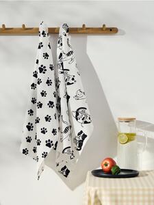 Sinsay - Set kuhinjskih krpa s motivom mačaka 2 pack