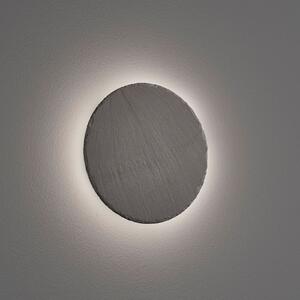 Raven LED zidna svjetiljka od škriljevca, okrugla