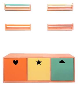 Woody Fashion Polica za knjige Bookshelf And Toys Cabinet