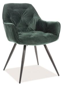 Zelena stolica CHERRY VELVET