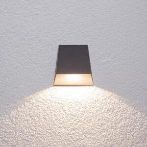 Lucande LED vanjska zidna svjetiljka Hanno, antracit, metal, IP54, Crno, Aluminij
