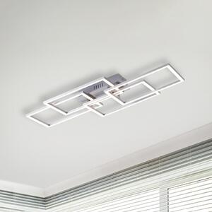 LED stropna svjetiljka Iven, dim, čelik, 54x33,5cm