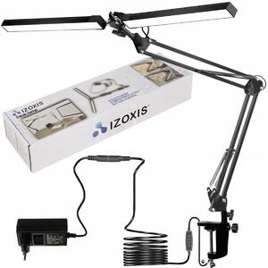 Alu. 230V 168 LED fleksibilna dvostruka stolna svjetiljka crna
