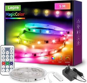 5m set LED Strip RGB samo -Adhesive 150 LED SMD 5050 Glazba