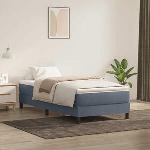 Box spring krevet bez madracem tamnosivi 80 x 220 cm baršunasti - Siva / 80 x 220 cm