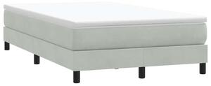 Box Spring krevet bez madraca svijetlo sivi 120x210 cm samt - Siva / 120 x 210 cm