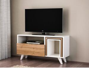 Woody Fashion TV jedinica, Bijela boja Orah, Novella K2 - White, Walnut