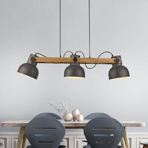 SAMO SVJETLO. Viseća lampa Cup 2.0, 3 žarulje, crna, metal