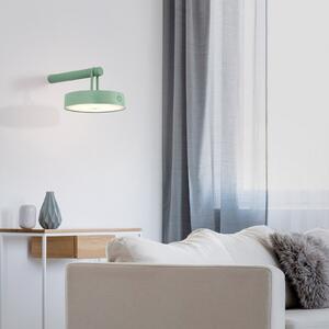 SAMO SVJETLO. Arma LED zidna lampa na baterije, zelena, plastika IP44
