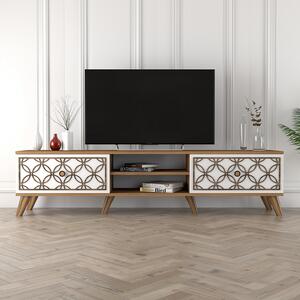Zondo.hr TV stolić/ormarić Clara (orah + bijela). Akcija -30%. 1071852