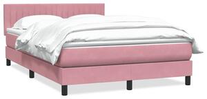 Box Spring krevet s madracem ružičasti 160x220 cm baršun - Ružičasti / 160 x 220 cm