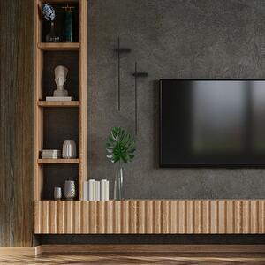 LED zidna svjetiljka Motive M, širina 80 cm, crna, metal