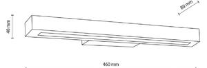 Teo LED drvena zidna svjetiljka, bor, 46 cm, 3000 K