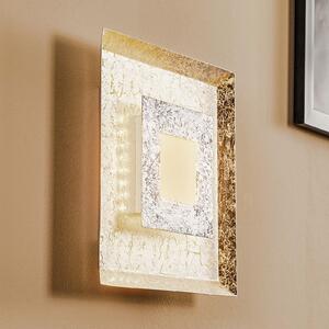 LED zidna svjetiljka Window, 32x32 cm, srebrna