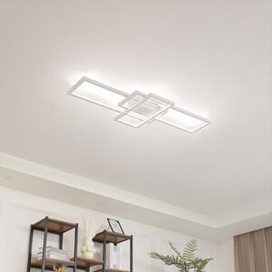Lindby Poppy LED stropna svjetiljka s funkcijom prigušivanja, prigušiva, Bijela, Dnevni boravak/blagovaonica, Metal