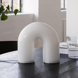 Ferm LIVING LED stolna lampa Vuelta, staklo, 21,5 cm, dim