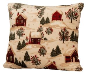 Jastučnica od mikroplyša FARM HOUSE 45x45 cm, krem boje