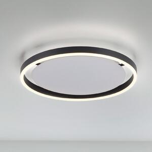 JUST LIGHT. GmbH LED stropna svjetiljka Ritus, Ø 39,3cm, antracit, prigušiva, Crno, Dnevni boravak/blagovaonica, Metal