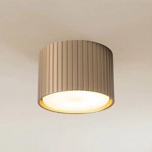 TK Lighting Ferro downlight, bež, plastika, visina 6 cm, GX53, prigušiva, Bež, Dnevni boravak/blagovaonica, Plastika