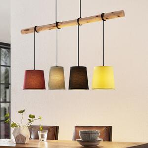 Lindby visilica Moskva, šarena, tekstil, drvo, E27, 116 cm