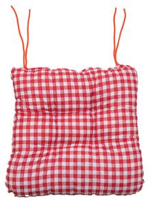 Jastuk za stolicu Soft kockica crveni