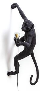 SELETTI Monkey Lamp ukrasna zidna lampa desna crna, Crno, Plastika