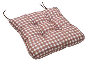 Jastuk za stolicu Soft kockica smedji