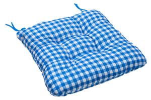 Jastuk za stolicu Soft kockica plavi