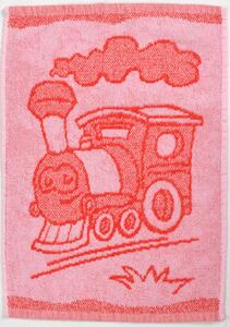 Dječiji ručnik BEBÉ lokomotiva crveni 30x50 cm