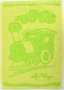 Dječiji ručnik BEBÉ lokomotiva zeleni 30x50 cm