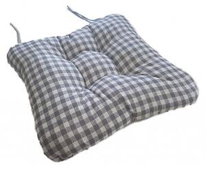 Jastuk za stolicu Soft kockica sivi