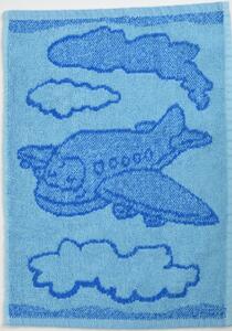 Dječiji ručnik BEBÉ zrakoplov plavi 30x50 cm