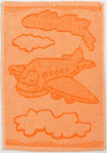 Dječiji ručnik BEBÉ zrakoplov narančasti 30x50 cm