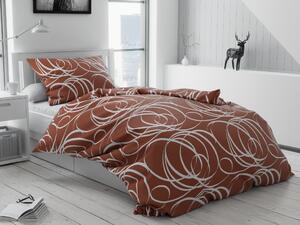 Pamučna posteljina Aromis smedja gumbi Dimenzije posteljine: 70 x 90 cm | 140 x 200 cm