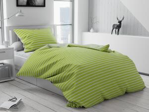 Pamučna posteljina Caprivi zelena gumbi Dimenzije posteljine: 70 x 90 cm | 140 x 200 cm