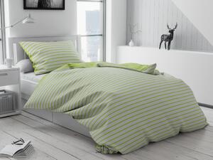 Pamučna posteljina Caprivi zelena hotelski džep Dimenzije posteljine: 70 x 90 cm | 140 x 220 cm