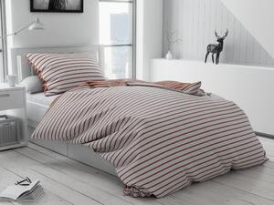 Pamučna posteljina Caprivi smedja gumbi Dimenzije posteljine: 70 x 90 cm | 140 x 200 cm